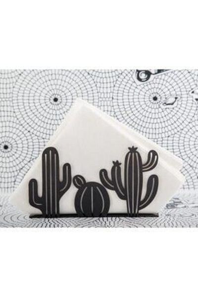 CAROLİNA Cactus Figured Metal Napkin Holder