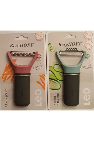 Berghoff مجموعة ليو مكونة من 2 مبشرة ليمون ومقشرة بطاطس جوليان