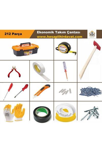 SAFA 212 Parça Ekonomik Takım Çantası