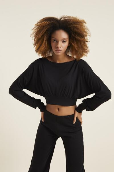 Quincey Women's Black Basic Blouse