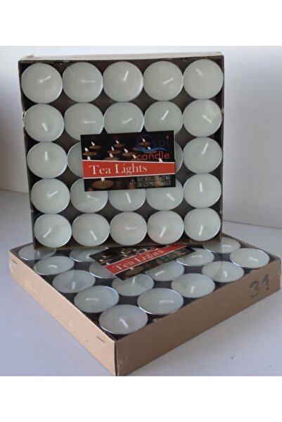 Caspi Candle Beyaz Tealight Mum 50'li