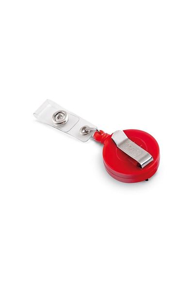 Mas Plastic Yoyo Round 32 mm with Hook Clip Red 25 Pieces