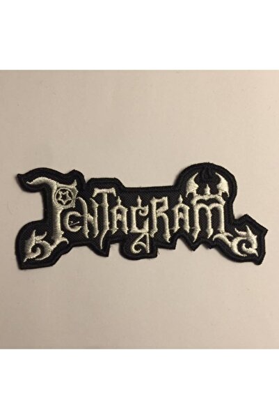 StüdyoÜmitTişört Pentagram Logo Peç Arma Ve Kot Yamaları