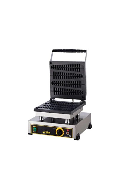 Işıkgaz Çubuk Waffle Makinesi 4'lü Silver Endüstriyel Elektrikli
