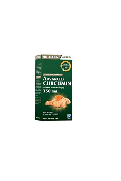 Nutraxin Advanced Curcumin 750 mg Takviye Edici Gıda 30 Yumuşak Kapsül