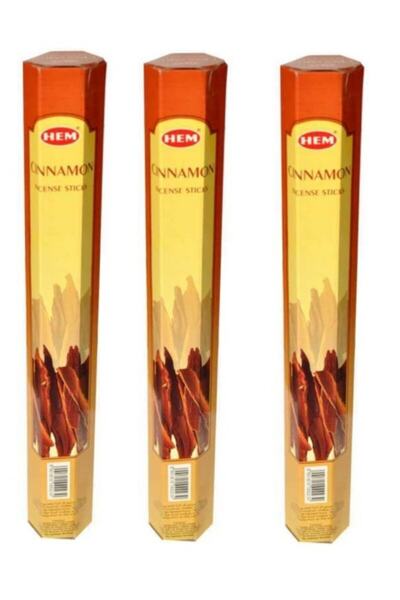 Hem Tütsü Tarçın Kokulu 60 Çubuk Tütsü - 3 Paket - Cinnamon