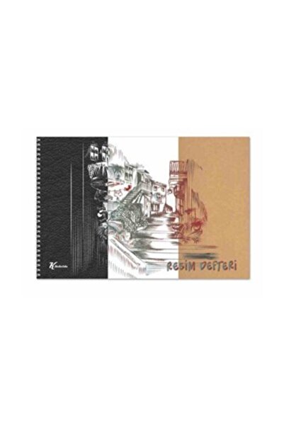 Genel Markalar Keskin Color 35x50 Cm Spiralli Resim Defteri 3"lü 10 Beyaz+10 ...
