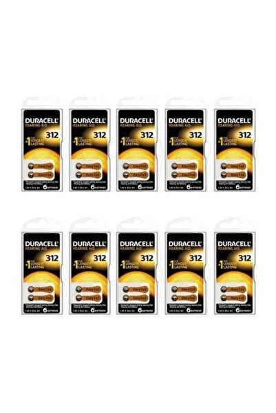 Duracell 312 Numara Kulaklık Pili 6x10 (60 Adet)
