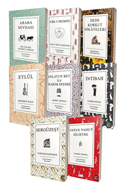 Koridor Yayıncılık Bez Ciltli Türk Edebiyat Klasikleri 8 Kitap Set