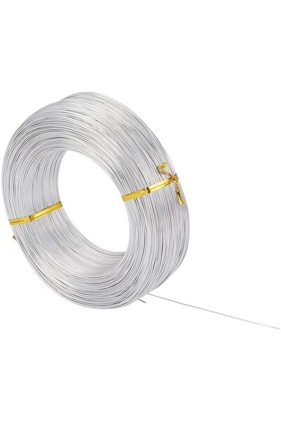 Dünya Magnet سلك ألومنيوم بطول 10 متر - سلك تجربة هواية وتصميم بسمك 0.6 مم