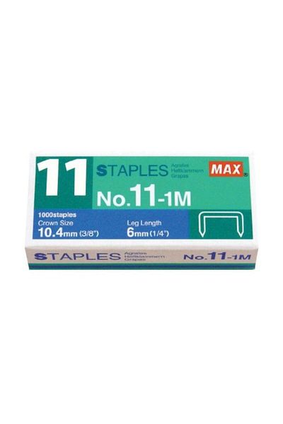Max Staple Wire 1000 Pieces No:11 White