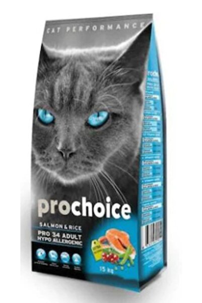 ProChoice Prochoice Pro 34 Somon Ve Pirinçli Kedi Kuru Maması 15 Kg