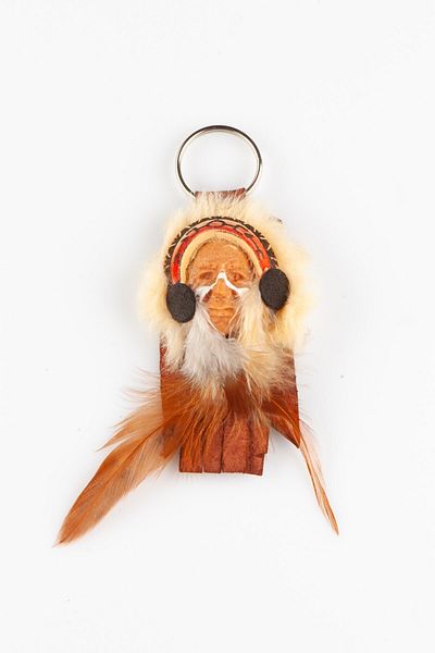 Dünyadan Hediyeler Native American Mask Big Chef Keychain No.2