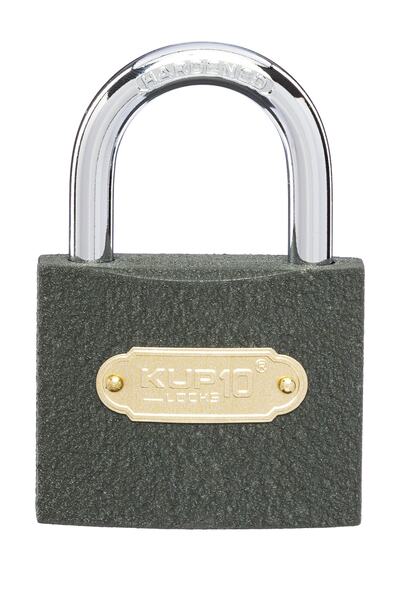 Kupa KUP0006 قفل أرمزي رمادي 63 ملم