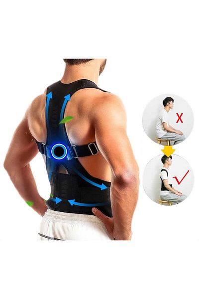 ZEYZEN Unisex Black Upright Posture Corset