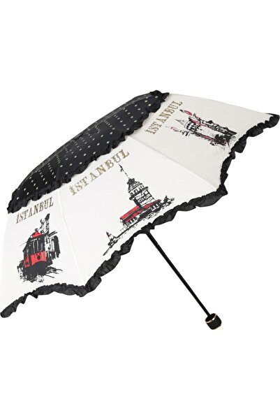 Marlux Bayan Katlamalı Rüzgar Korumalı Istanbul Şemsiye