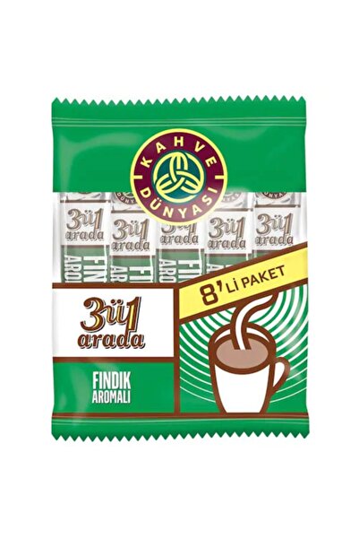 Kahve Dünyası 3ü1 Arada Fındıklı Kahve 8li X 18 gr