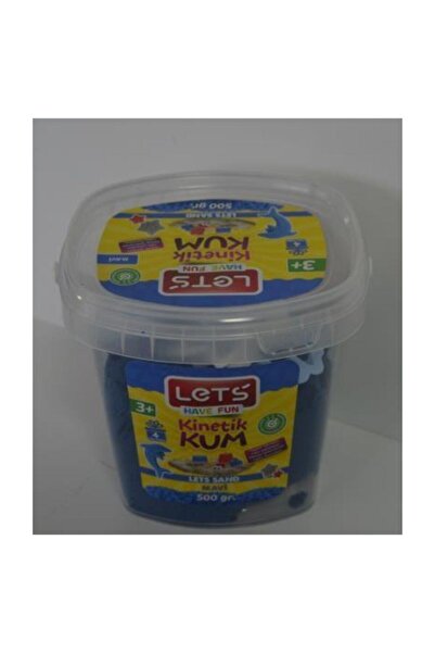 Genel Markalar Lets Kinetik Kum 500 Gr Mavi Plastik Kutu