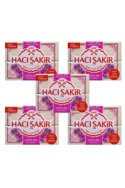Hacı Şakir Lilac Soap 4x150gr X 5 Pieces