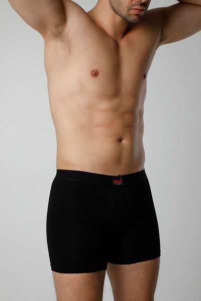 Hmd Ανδρικό βαμβακερό μαύρο Lycra Boxer & Άνετη Υφή