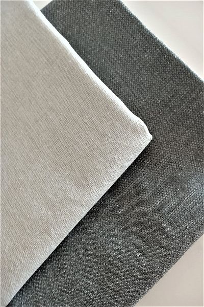 eno concept Natural Linen Textured Gray Tablecloth