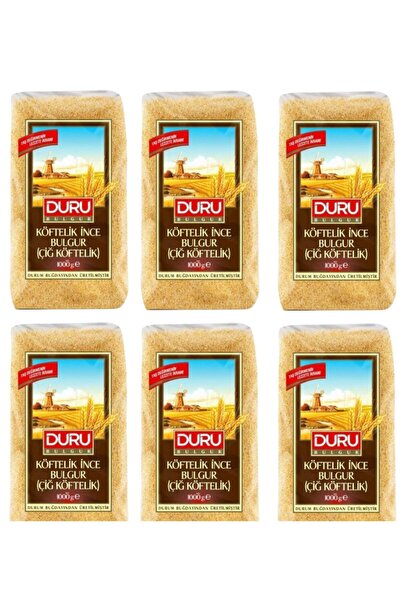 Duru Köftelik Ince Bulgur (çiğköftelik) 1 Kg X 6 Adet