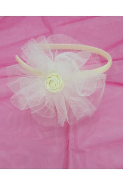 Melkady Aksesuar Melkady 182d - Coroană pentru copii din tul cu trandafiri di...