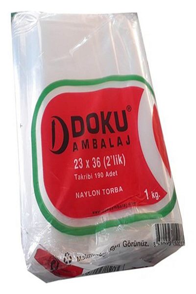 Doku Öztürk Packaging - 23X36 Nylon Bags, 2 Pieces, for Storage and Refrigerator