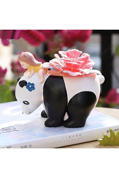 Miniminti Pandalı Kız Kaktüs Saksısı