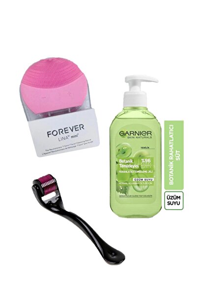 Garnier Botanik Temizleyici + Forever Cilt Temizleme&masaj Aleti + Derma-roller & Skin Care Set