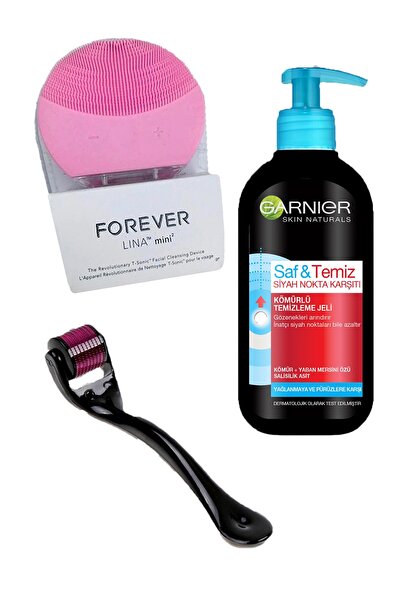Garnier Siyah Nokta Karşıtı Kömürlü + Forever Cilt Temizleme& Masaj Aleti + D...