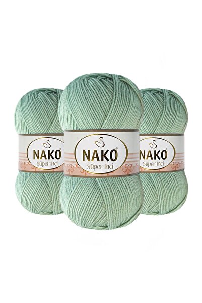 NAKO Süper Inci 00292 (çağla Yeşili) El Örgü Ipi/yünü