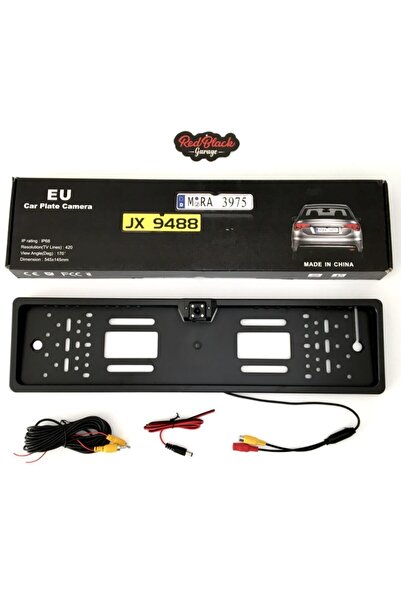 RedBlack Garage Geri Görüş Kameralı Plaka Altlığı Gece Görüşlü