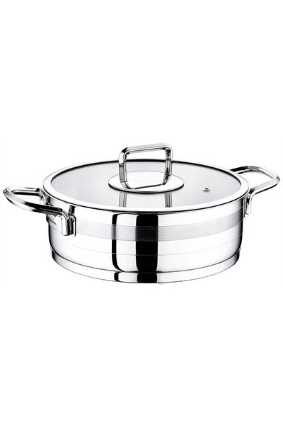 Evimsaray Sapphire S-1391 26 cm Flat Steel Pot