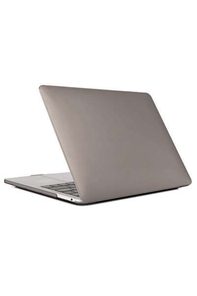 Ally Mobile Macbook Air 13 A1932 2018 A2179 2020 Kristal Kapak Koruma Gri Kılıf