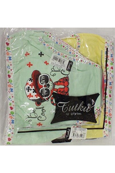 Tutku Κοριτσίστικο πολύχρωμο εμπριμέ βαμβακερό εσώρουχο 12 τεμαχίων