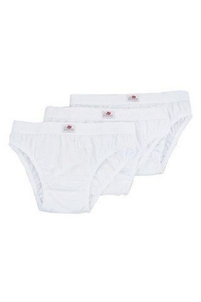 Dagi Weißer 3-teiliger Slip aus Baumwolle für Jungen