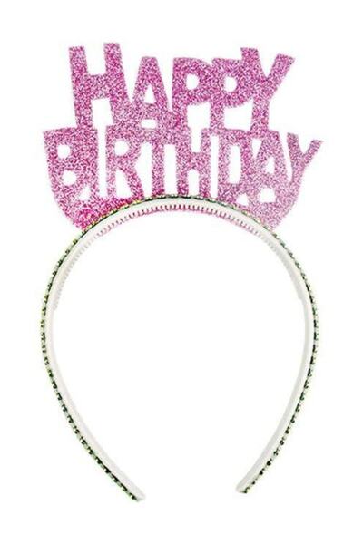 Parti Furyası تاج عيد ميلاد سعيد من إيفا باللون الوردي الفضي