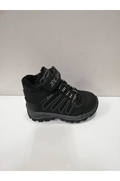 ZMR Unisex Çocuk Siyah Bantlı  Bot