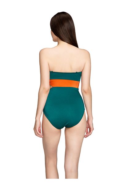 Dagi Women's Green Strapless Swimsuit