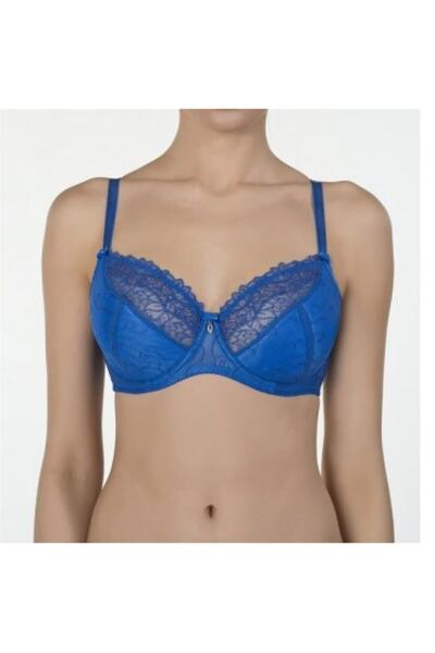 Kom Kadın Mavi Liz Balkonet Sütyen 5021