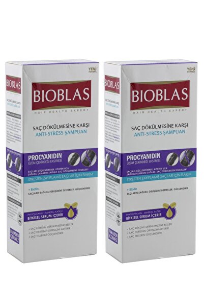 Bioblas Şampuan 360 Ml Anti-stress Zayıflamış Saçlar Için X 2 Adet