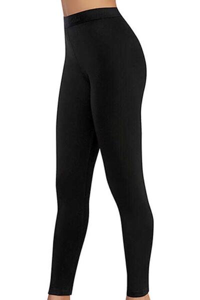 Tutku Дамски черен термо чорапогащник