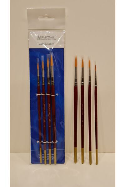 Cenova Art Set de pensule pentru acuarelă, 4 bucăți, economic (set moale cu v...