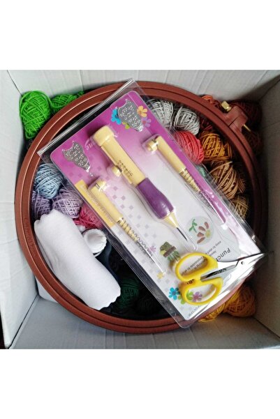 Bade Tasarım Atölyesi Bade 25 gr 23 Renk Iplik Bol Şablonlu Punch Başlangıç Y...