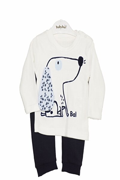 Babybal Unisex Bebek Beyaz Pamuklu Takım