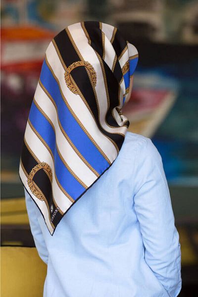 Vissona Γυναικείο Twill Μεταξωτό Κασκόλ Μαύρο Saks