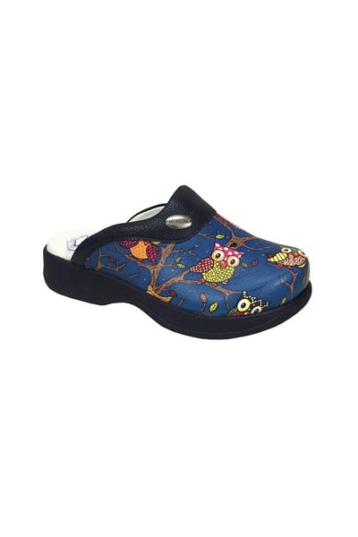 Hipokrat Παντόφλες Unisex Navy Blue Owl με σχέδιο Full Sabo