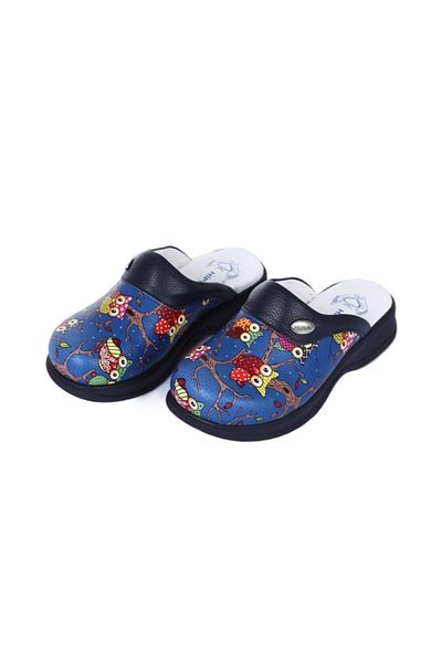 Hipokrat Παντόφλες Unisex Navy Blue Owl με σχέδιο Full Sabo