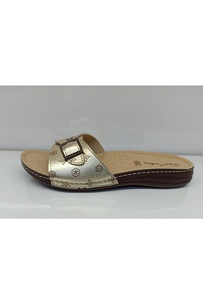 Pierre Cardin Women's Gold Slippers